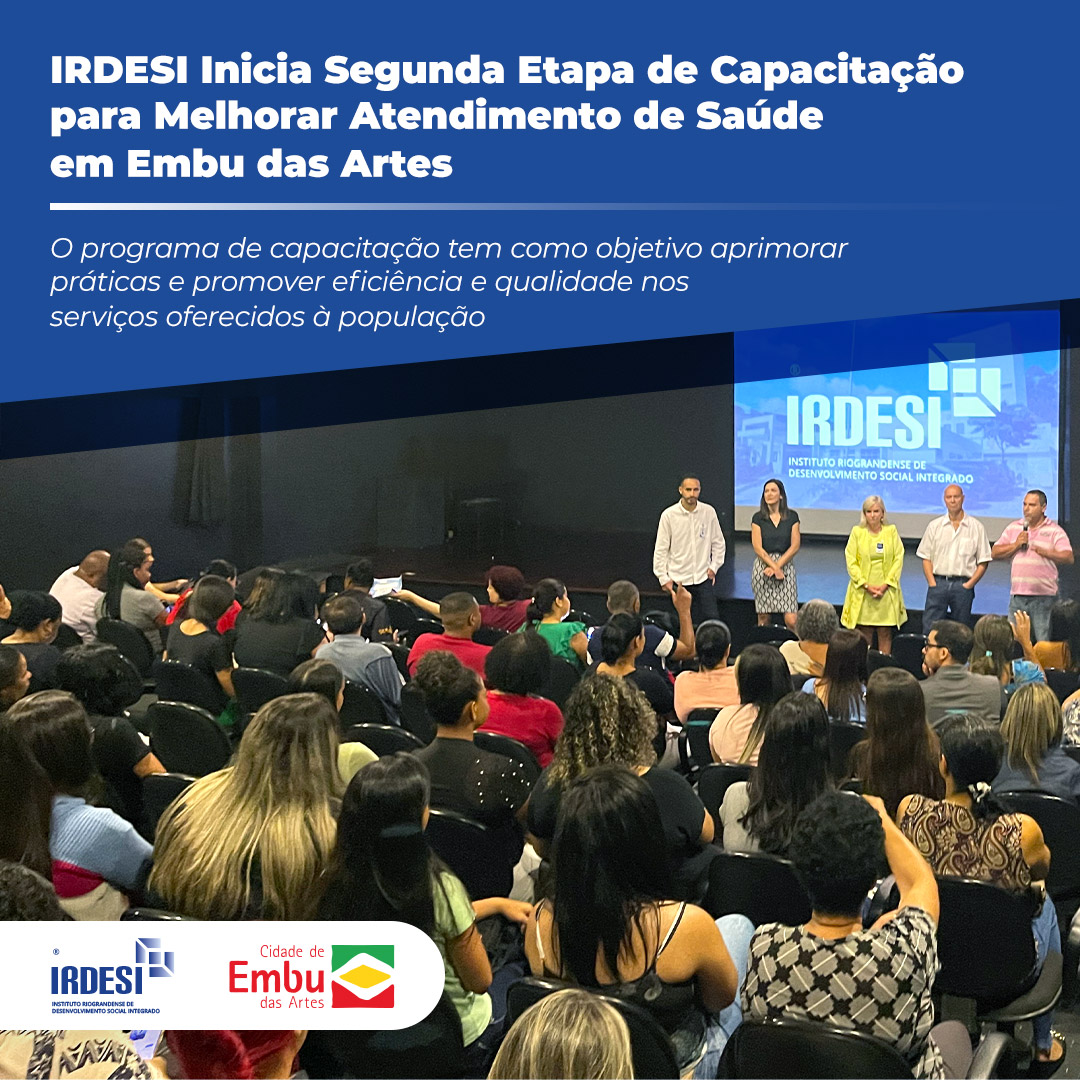 IRDESI Inicia Segunda Etapa de Capacitação para Melhorar Atendimento de Saúde em Embu das Artes