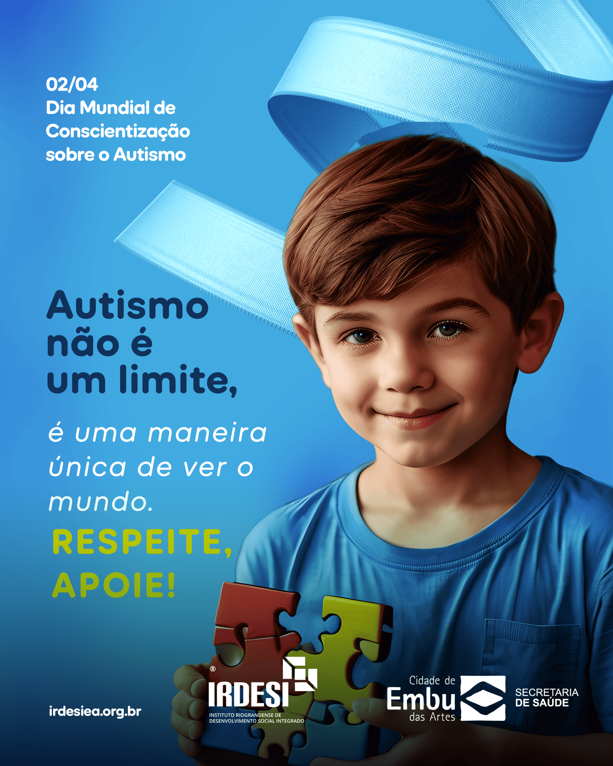 02 de Abril – Dia Mundial de Conscientização sobre o Autismo