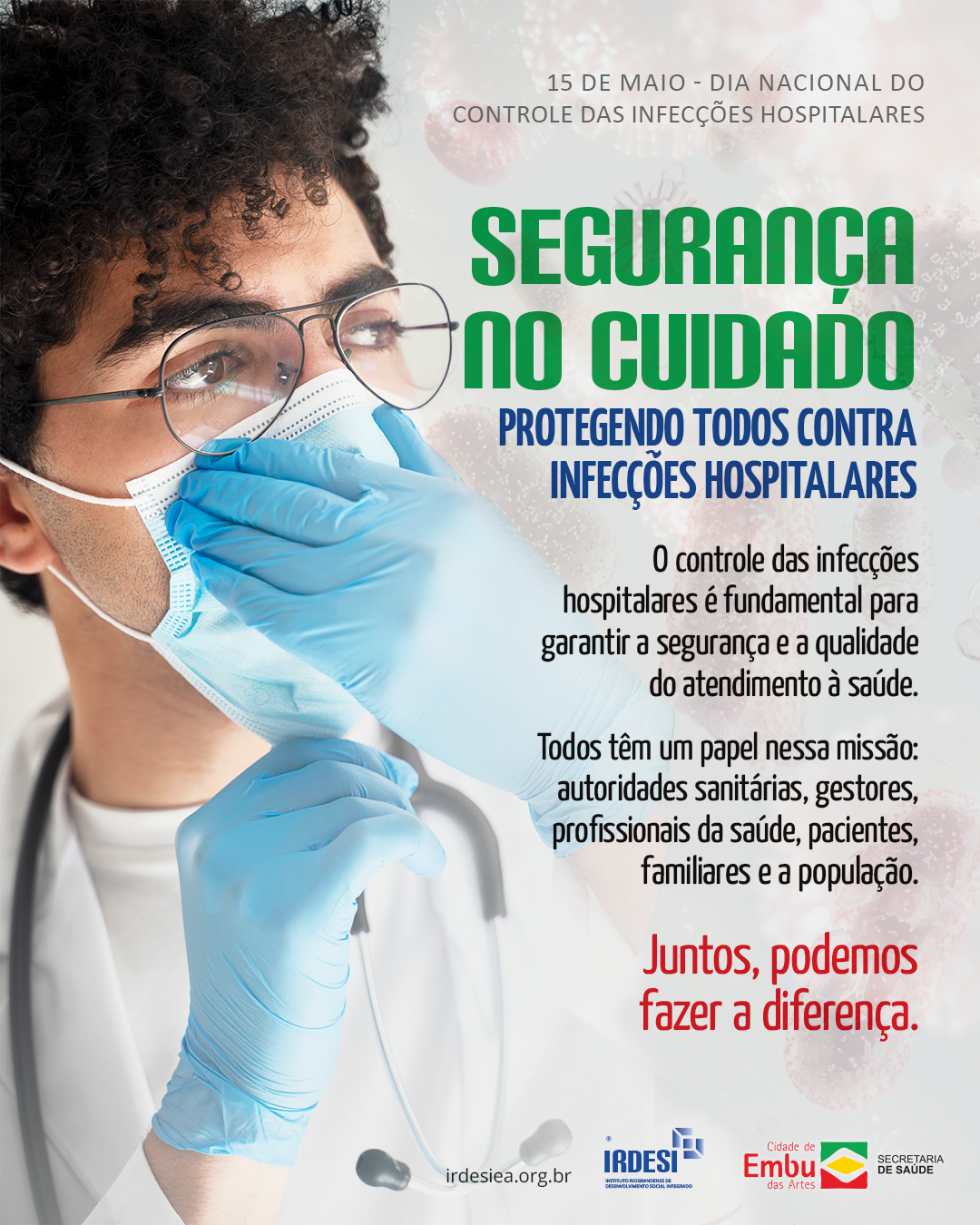 15 de Maio – Dia Nacional do Controle das Infecções Hospitalares