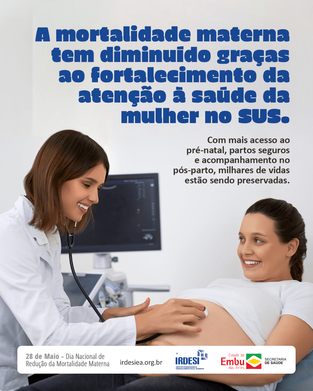28 de Maio – Dia Nacional de Redução da Mortalidade Materna