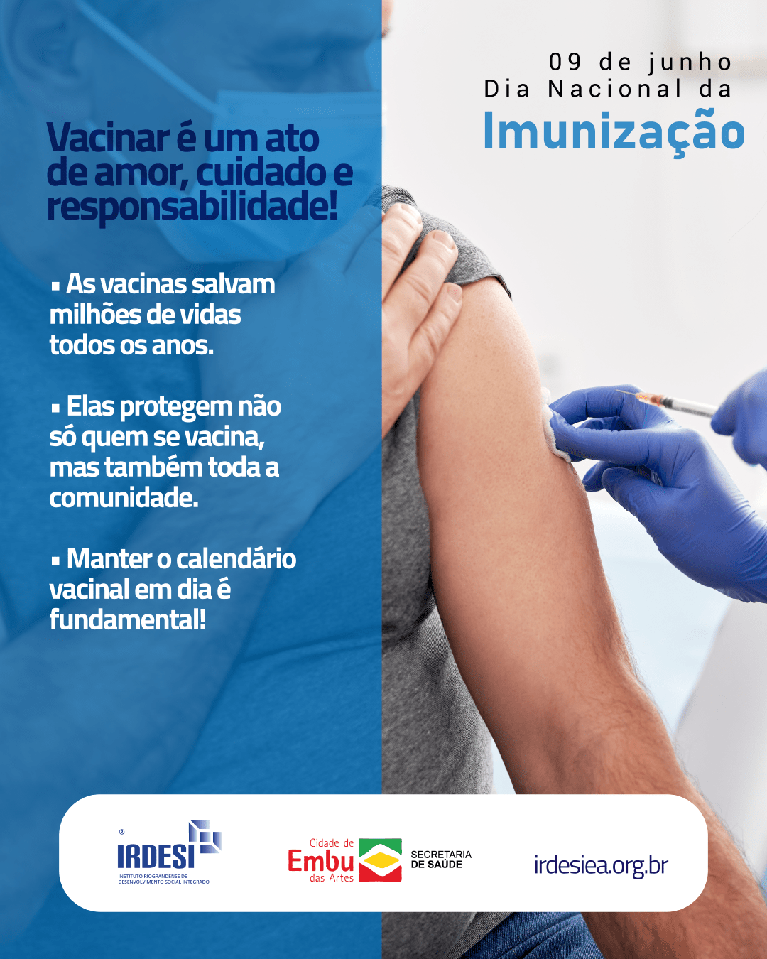 09 de Junho –  Dia Nacional da Imunização