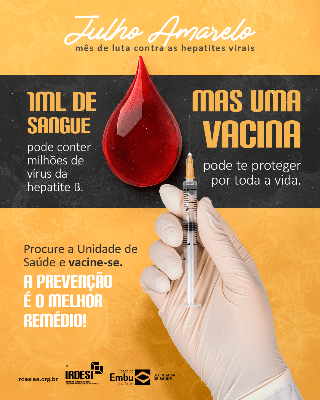 Julho Amarelo – Mês de luta contra as hepatites virais