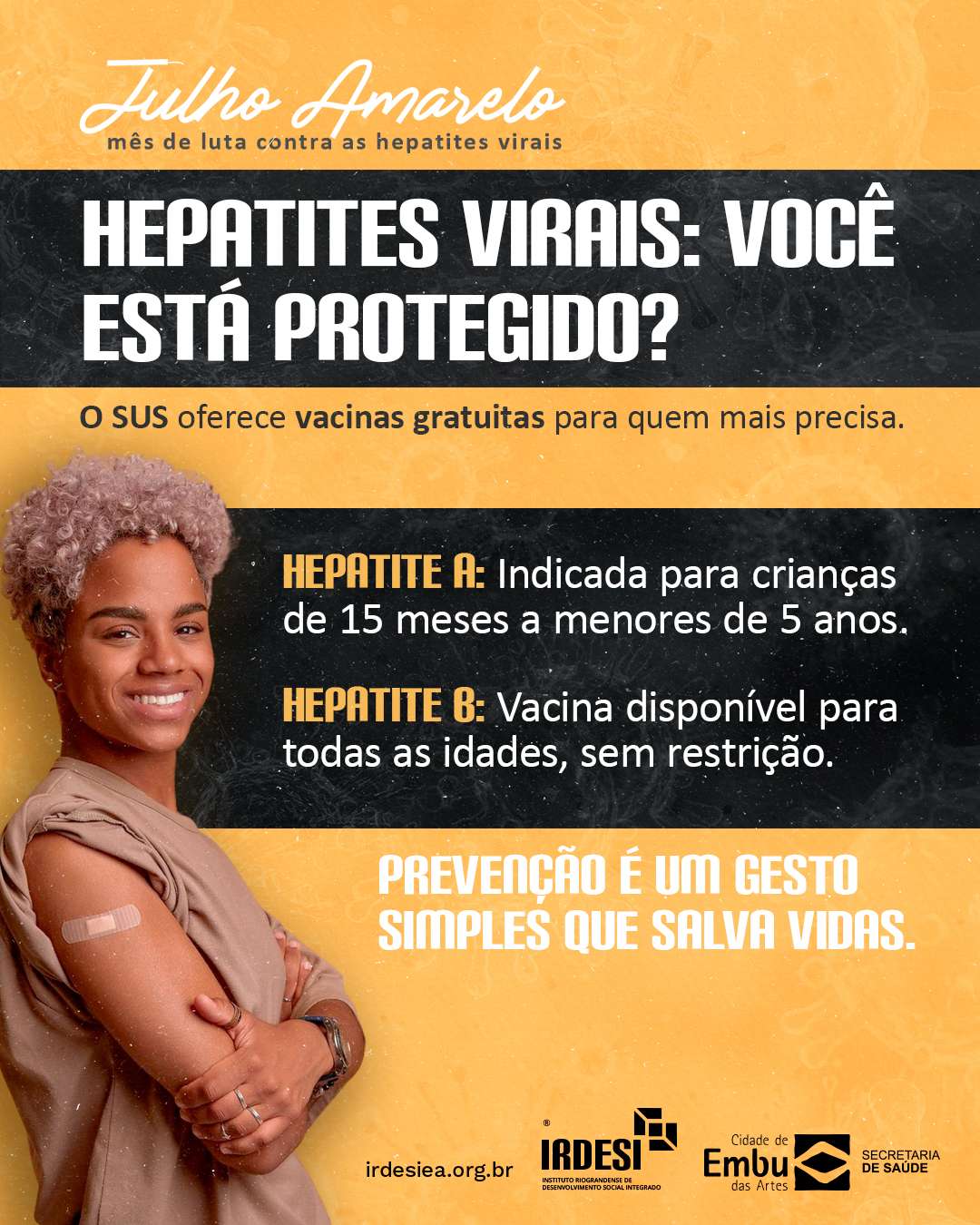 28 de Julho – Dia Mundial de Luta Contra Hepatites Virais