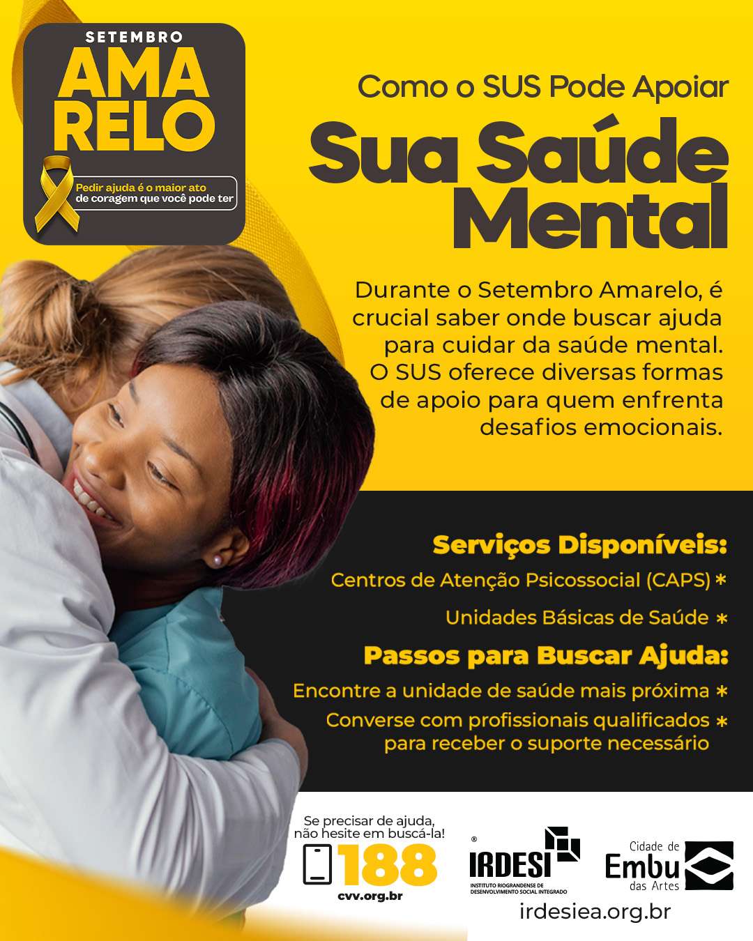 Setembro Amarelo: Dia Mundial de Prevenção ao Suicídio
