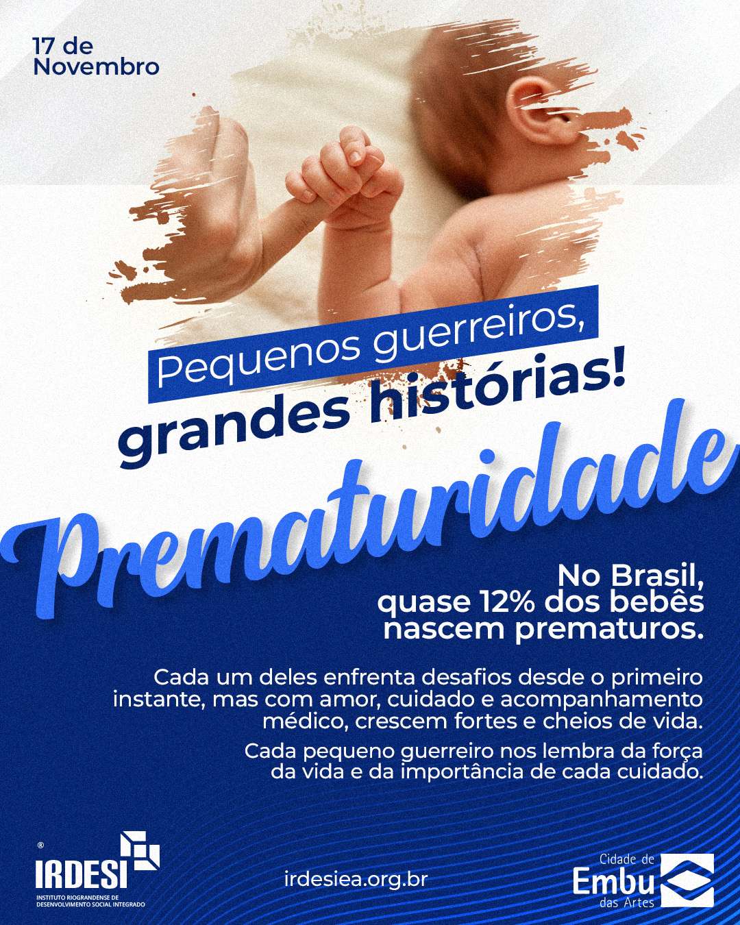 17 de Novembro – Dia Mundial da Prematuridade