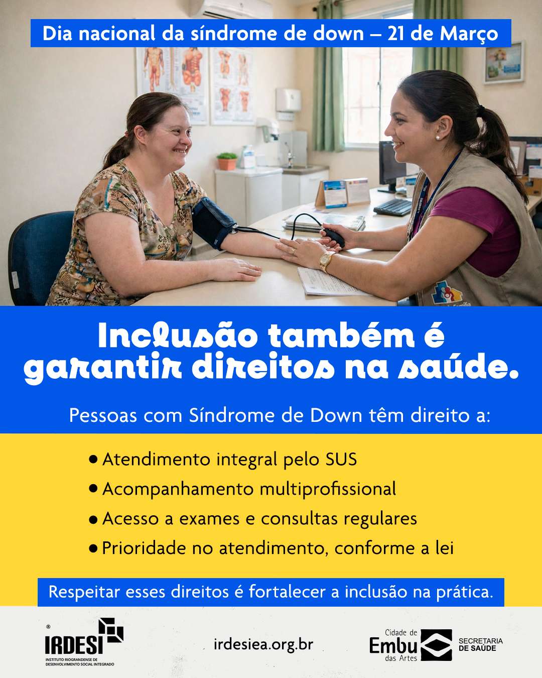 21 de Março – Dia nacional da Síndrome de Down